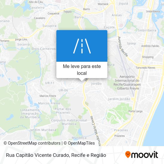 Rua Capitão Vicente Curado mapa