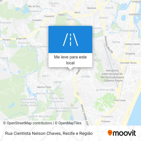 Rua Cientista Nelson Chaves mapa