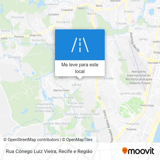 Rua Cônego Luiz Vieira mapa