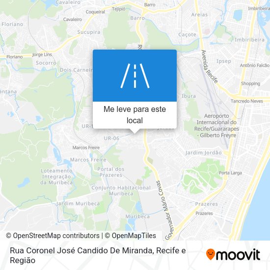 Rua Coronel José Candido De Miranda mapa