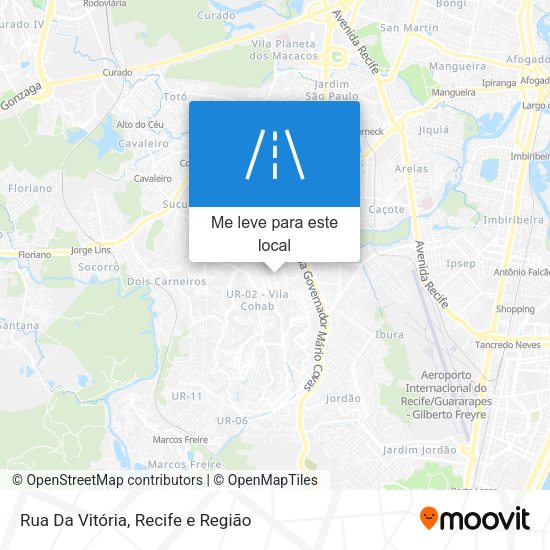Rua Da Vitória mapa