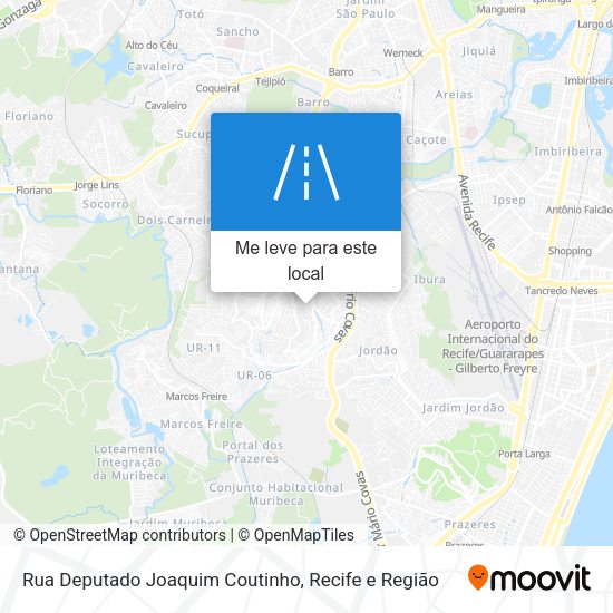 Rua Deputado Joaquim Coutinho mapa