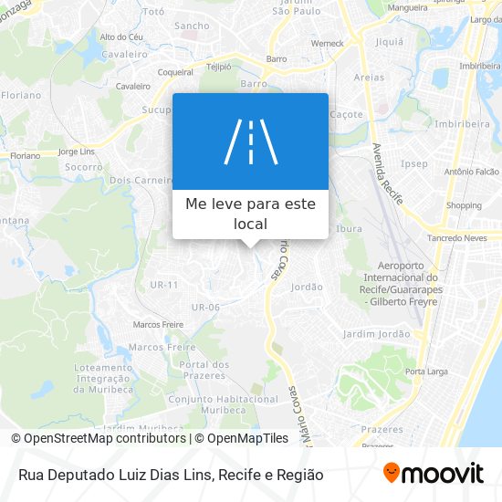 Rua Deputado Luiz Dias Lins mapa