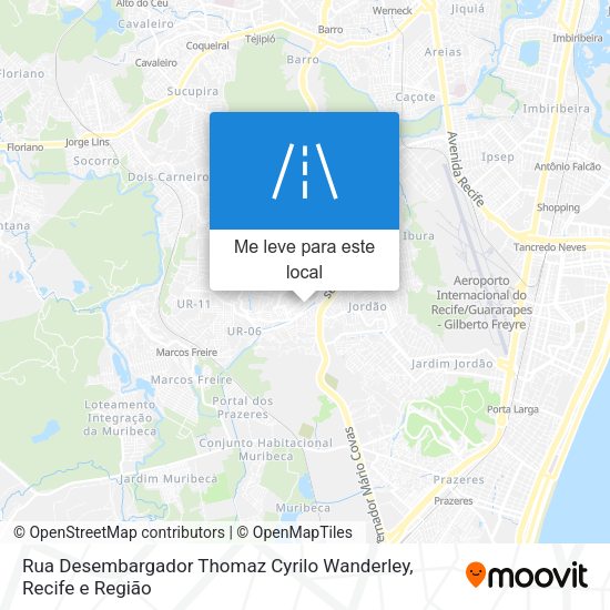 Rua Desembargador Thomaz Cyrilo Wanderley mapa