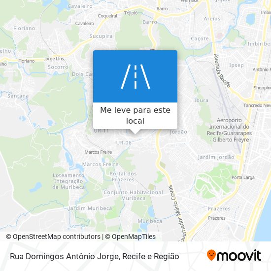 Rua Domingos Antônio Jorge mapa