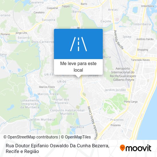 Rua Doutor Epifanio Oswaldo Da Cunha Bezerra mapa