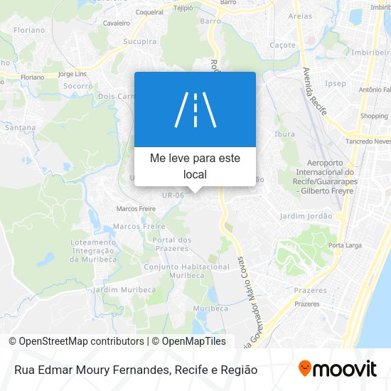 Rua Edmar Moury Fernandes mapa