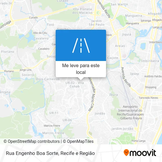 Rua Engenho Boa Sorte mapa