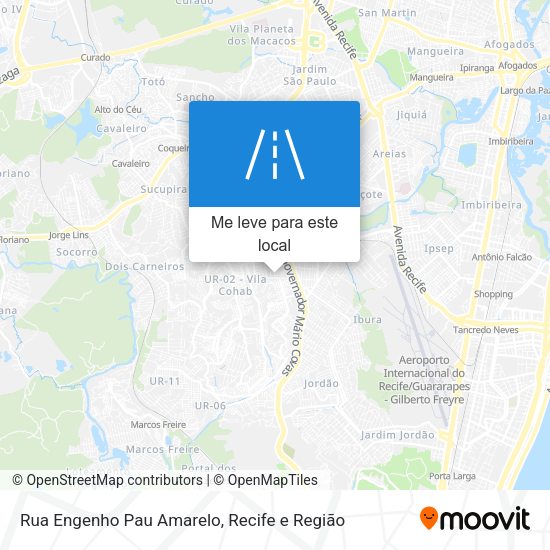 Rua Engenho Pau Amarelo mapa