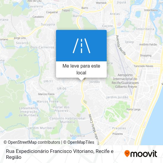 Rua Expedicionário Francisco Vitoriano mapa