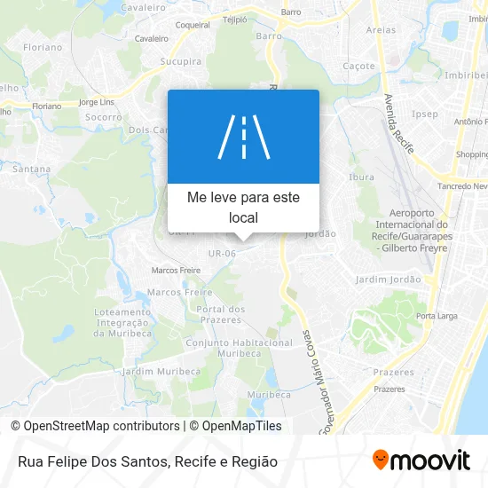 Rua Felipe Dos Santos mapa