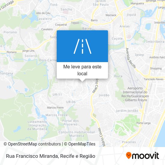 Rua Francisco Miranda mapa