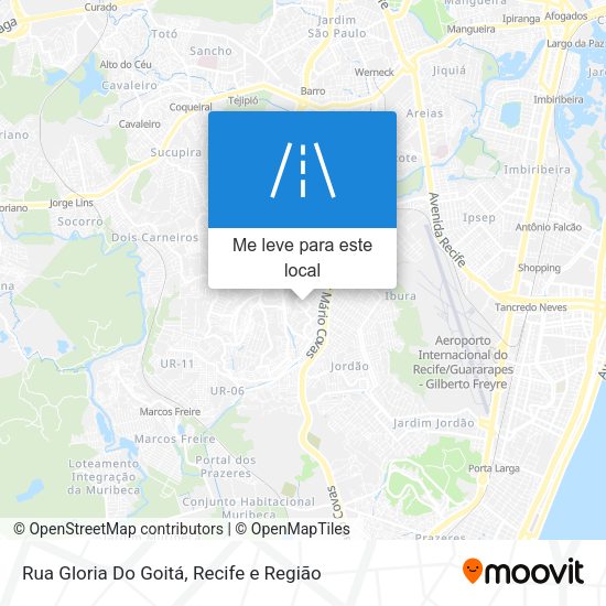 Rua Gloria Do Goitá mapa