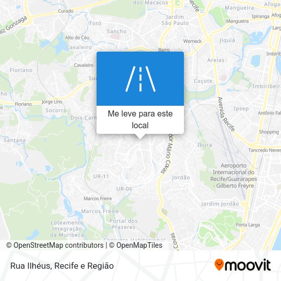 Rua Ilhéus mapa
