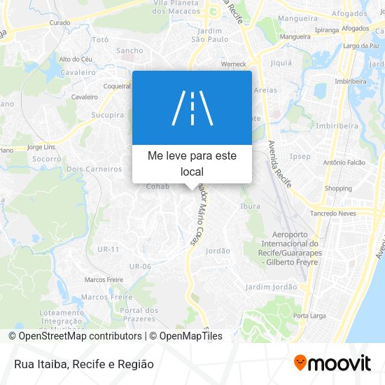 Rua Itaiba mapa