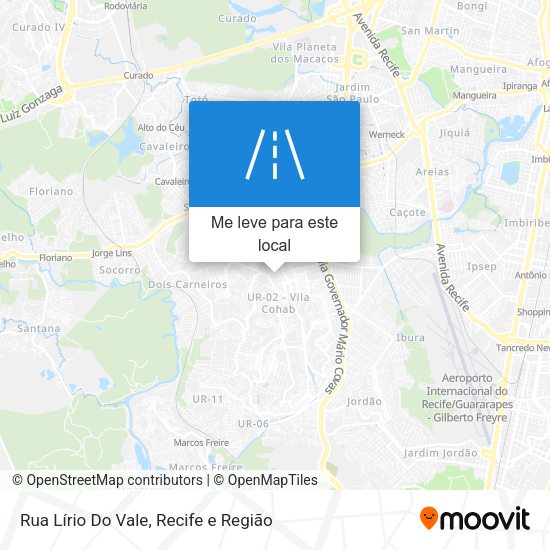 Rua Lírio Do Vale mapa