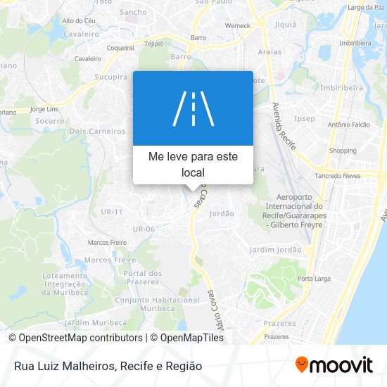 Rua Luiz Malheiros mapa