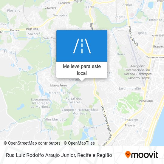 Rua Luiz Rodolfo Araujo Junior mapa