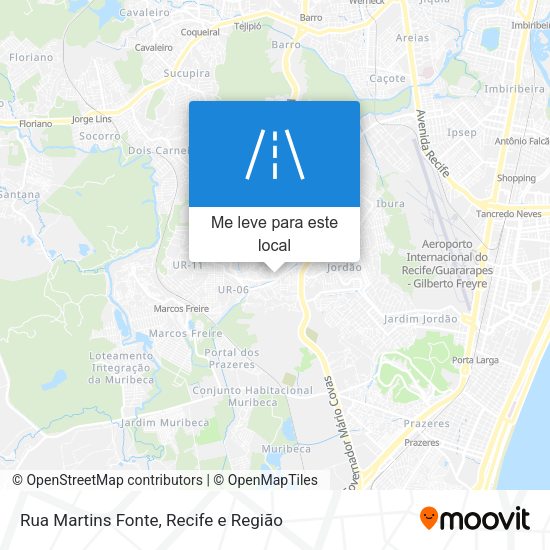 Rua Martins Fonte mapa