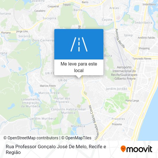 Rua Professor Gonçalo José De Melo mapa