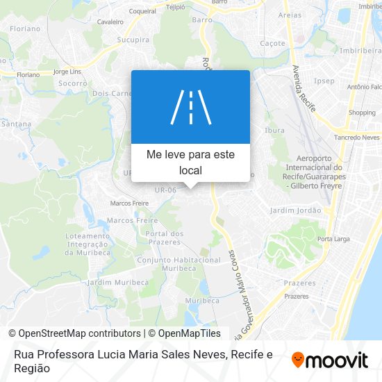 Rua Professora Lucia Maria Sales Neves mapa