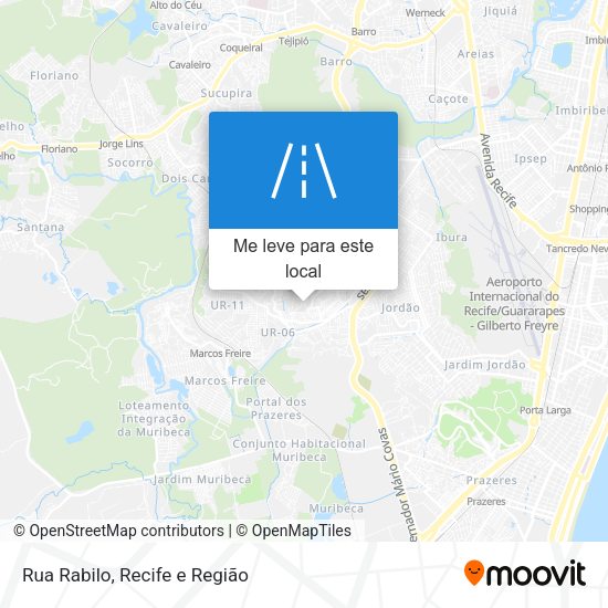 Rua Rabilo mapa