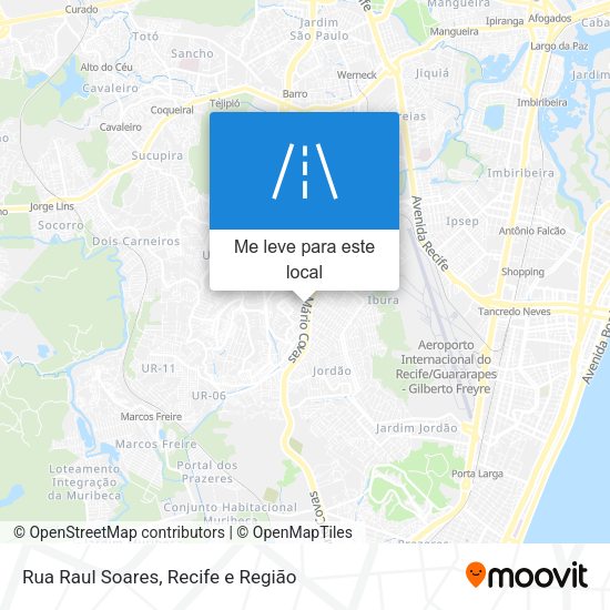 Rua Raul Soares mapa