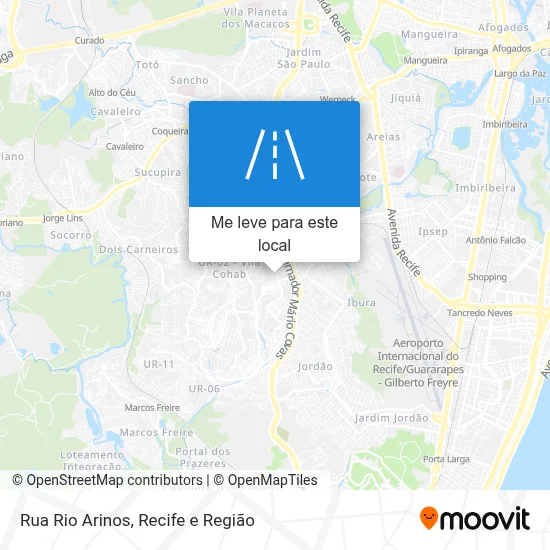 Rua Rio Arinos mapa