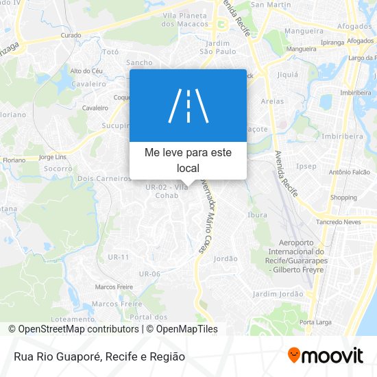 Rua Rio Guaporé mapa