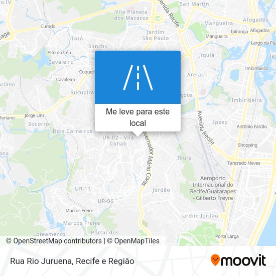 Rua Rio Juruena mapa