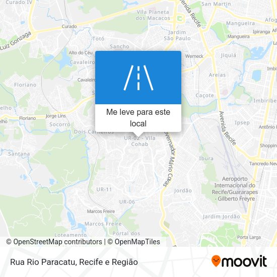 Rua Rio Paracatu mapa