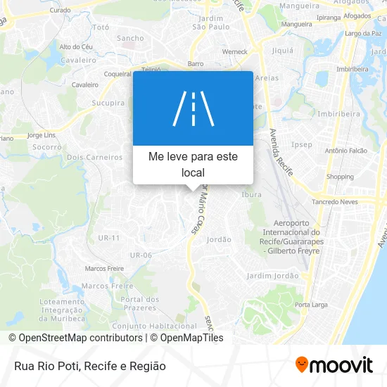 Rua Rio Poti mapa