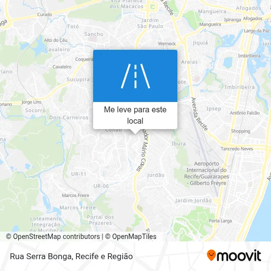 Rua Serra Bonga mapa