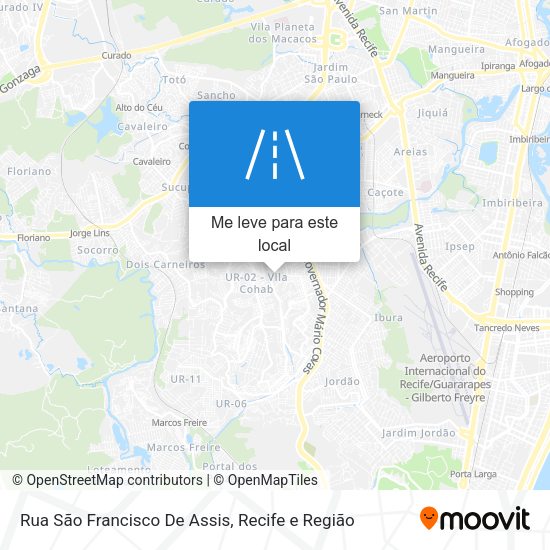 Rua São Francisco De Assis mapa