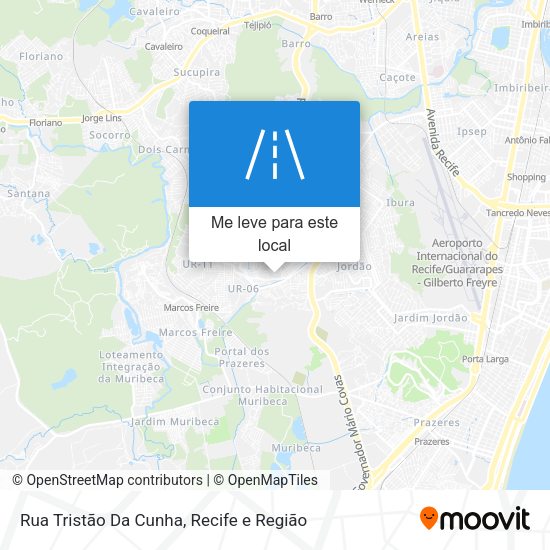 Rua Tristão Da Cunha mapa