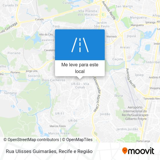 Rua Ulisses Guimarães mapa