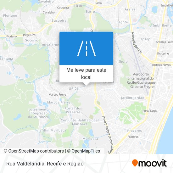 Rua Valdelândia mapa