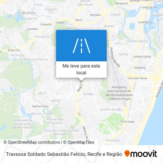 Travessa Soldado Sebastião Felício mapa