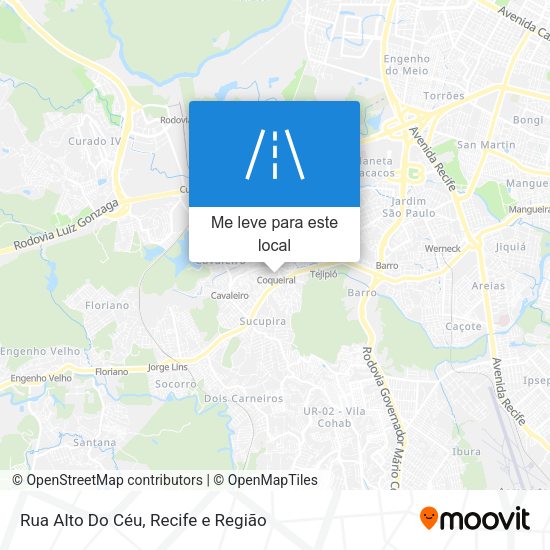 Rua Alto Do Céu mapa