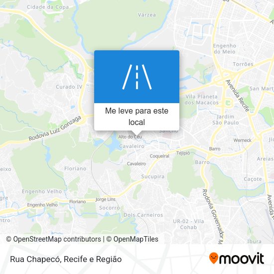 Rua Chapecó mapa