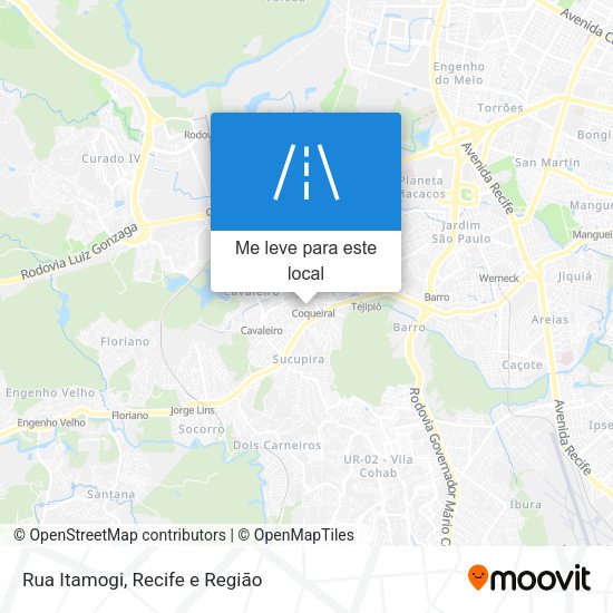 Rua Itamogi mapa