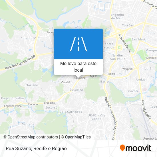 Rua Suzano mapa