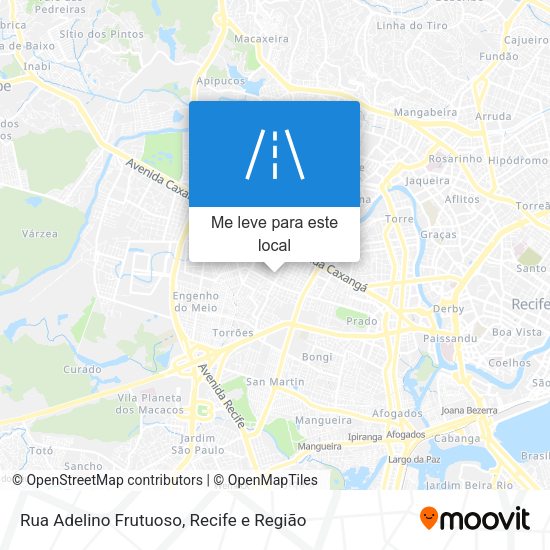 Rua Adelino Frutuoso mapa