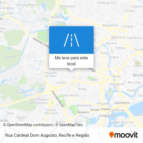 Rua Cardeal Dom Augusto mapa