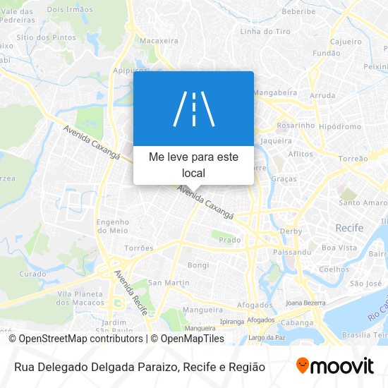 Rua Delegado Delgada Paraizo mapa