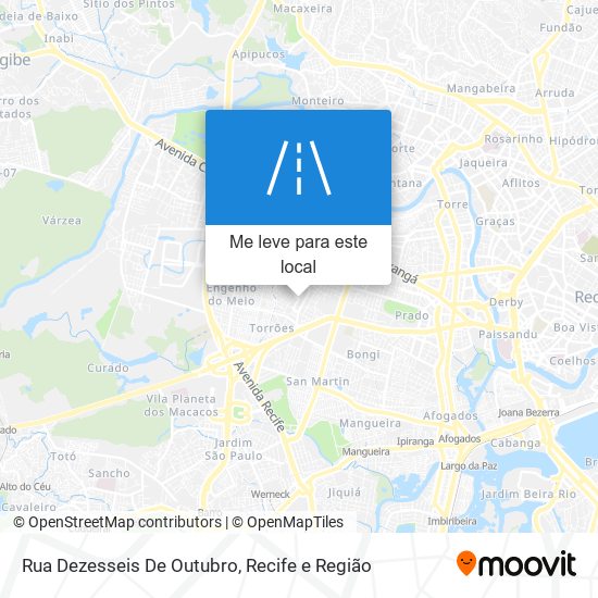 Rua Dezesseis De Outubro mapa