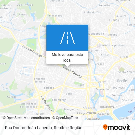 Rua Doutor João Lacerda mapa