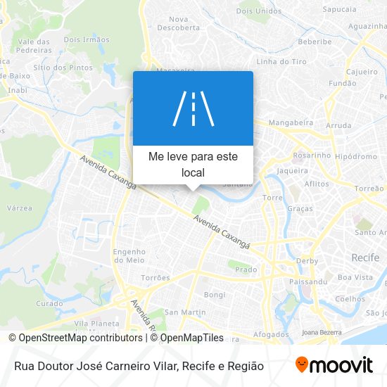 Rua Doutor José Carneiro Vilar mapa