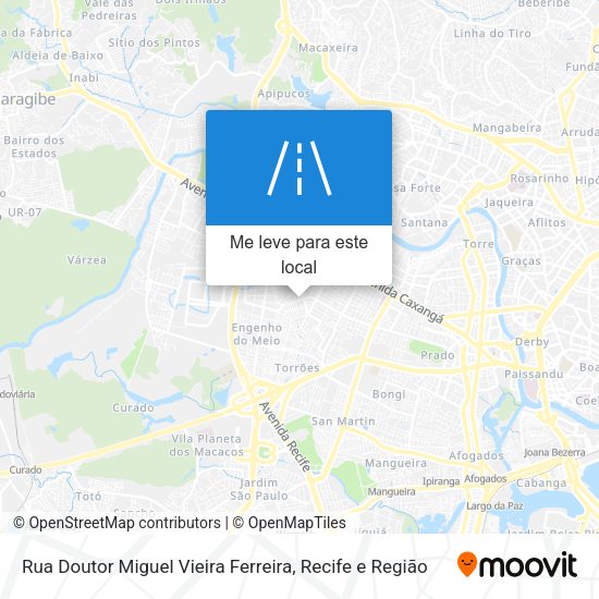 Rua Doutor Miguel Vieira Ferreira mapa
