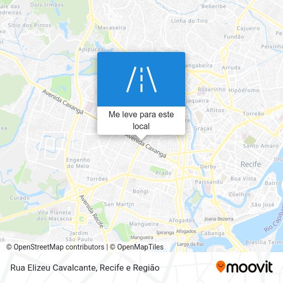 Rua Elizeu Cavalcante mapa